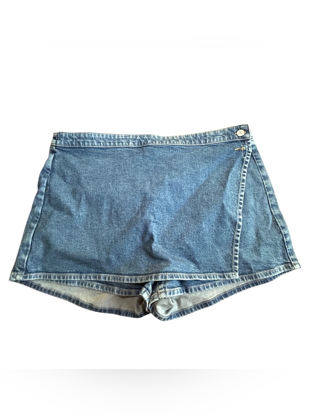 torrid Denim Wrap-Front Skort - Blue